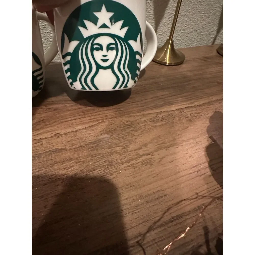 Starbucks Classic White/Green Logo Coffee Mug Three Set